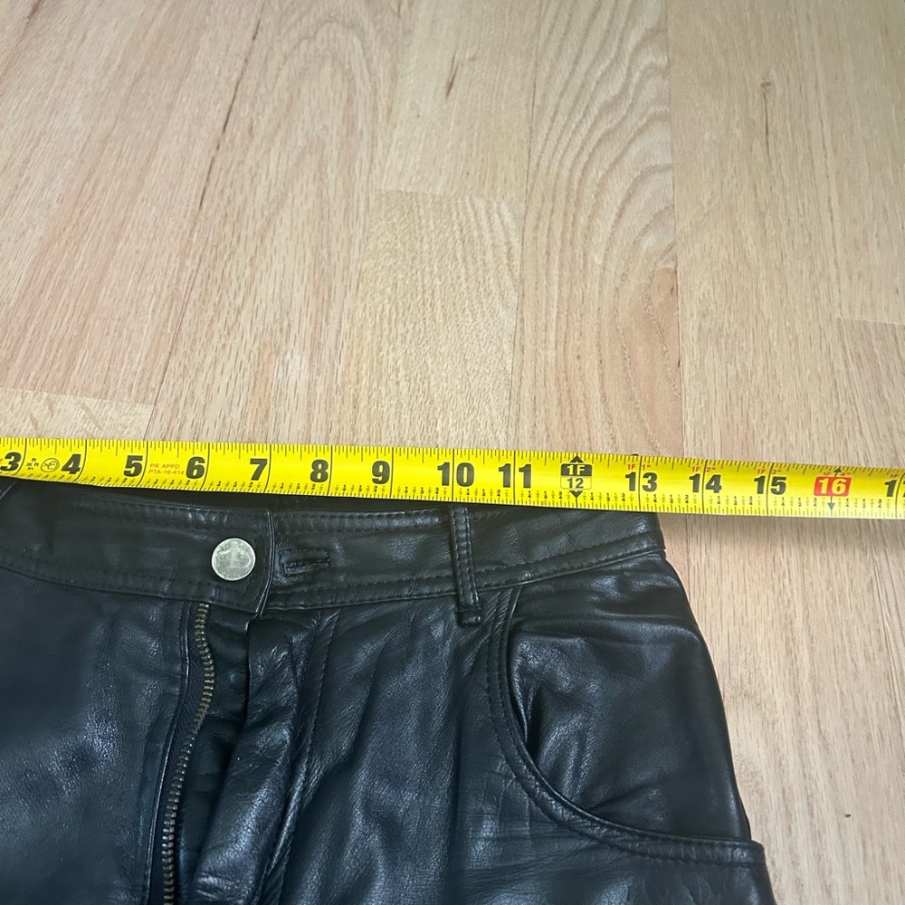 Unbranded Vintage Black Genuine Leather Pants. View 3
